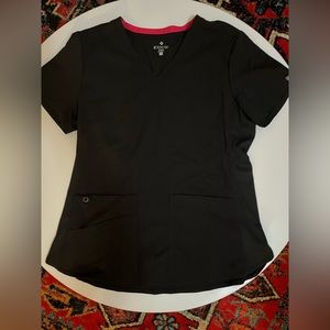 Med Couture women’s medium black scrub top. Worn once.